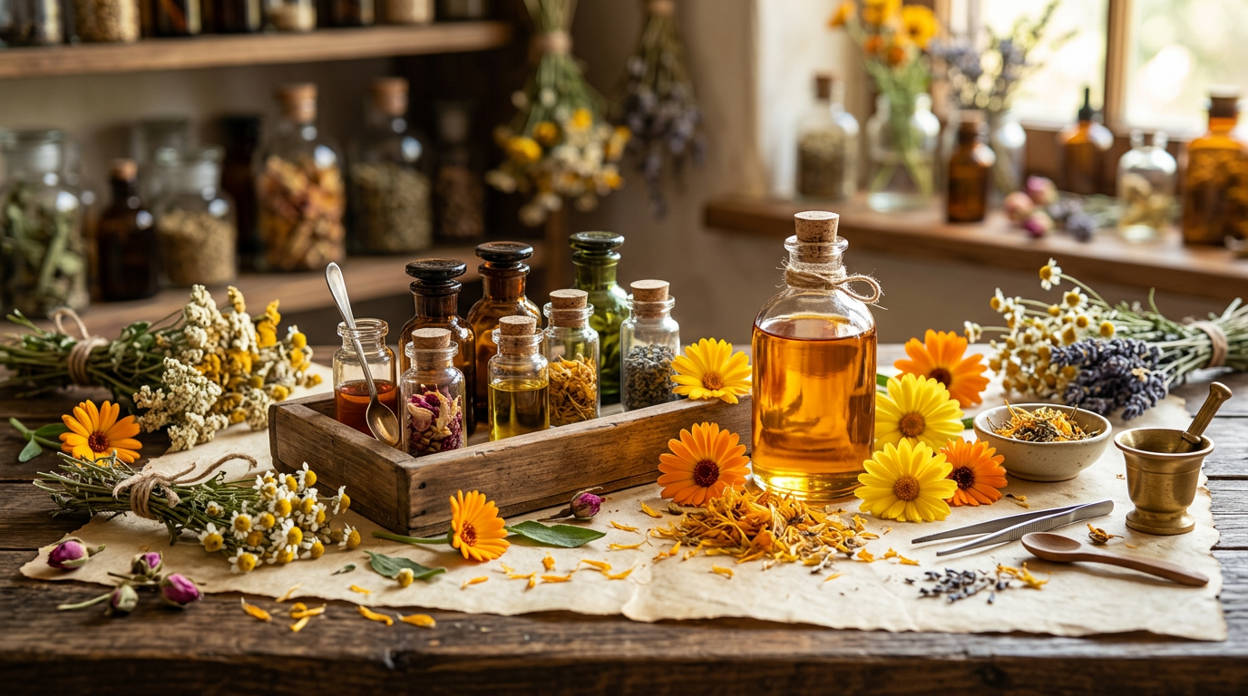 The Sunmeadow Blend: A 3:1 Calendula and Sweet Orange Ratio